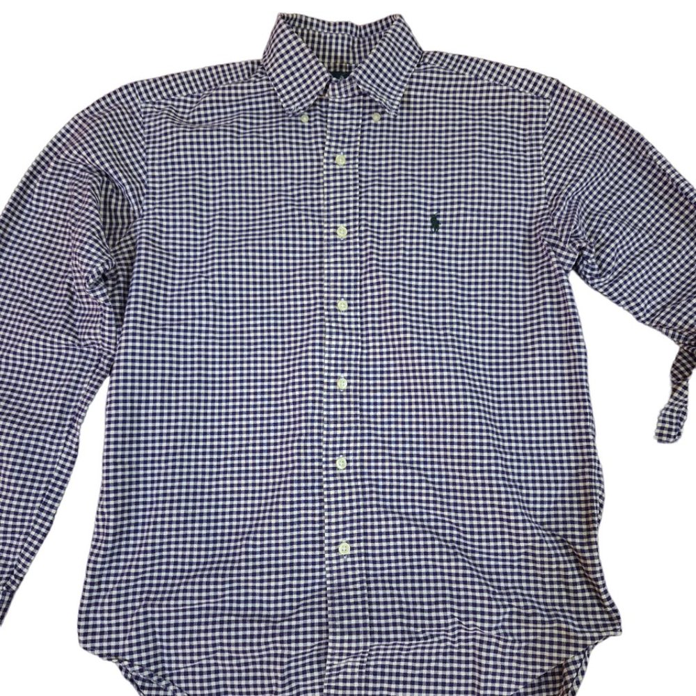 Polo Ralph Lauren men long sleeve shirt dark purple size S